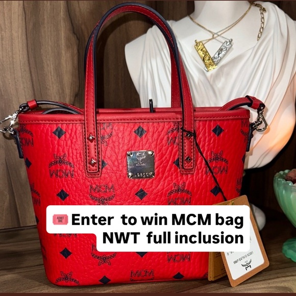 Winner @starynightco Entry for NWT Authentic MCM Aren Visetos Coated Canvas Tote - Picture 4 of 5
